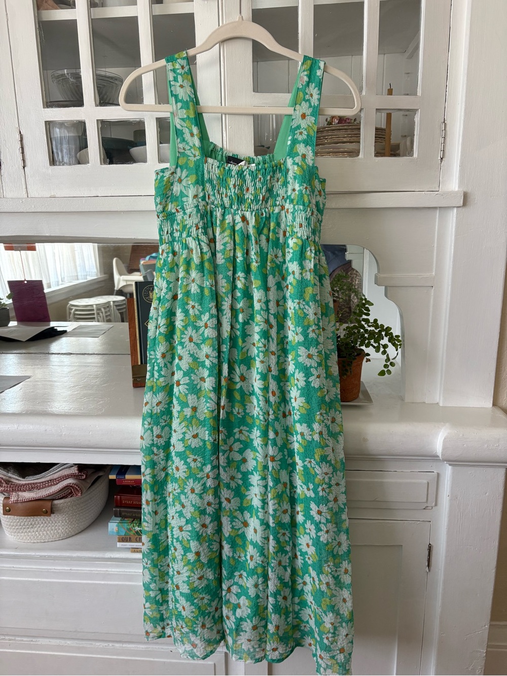 Women's Floral Maxi Sundress in Green